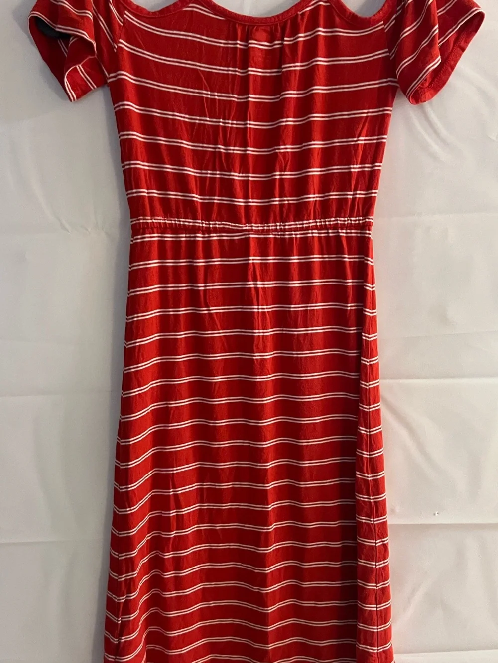 Old Navy Red and White Striped Tee